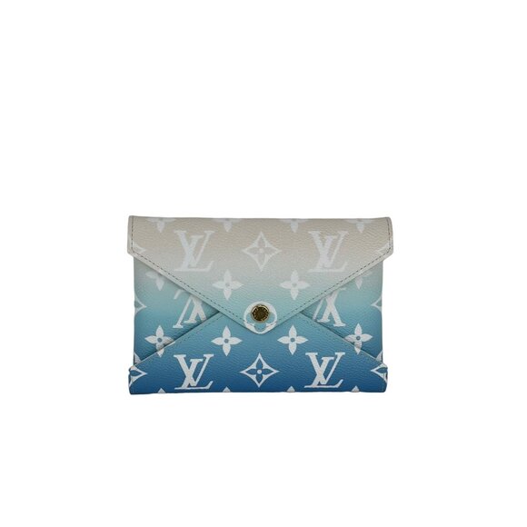 LOUIS VUITTON Kirigami Pool Blue Pochette Medium Clutch - Picture 1 of 11